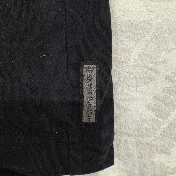Armani Jeans nautical Black T-Shirt anchor - Picture 4 of 7